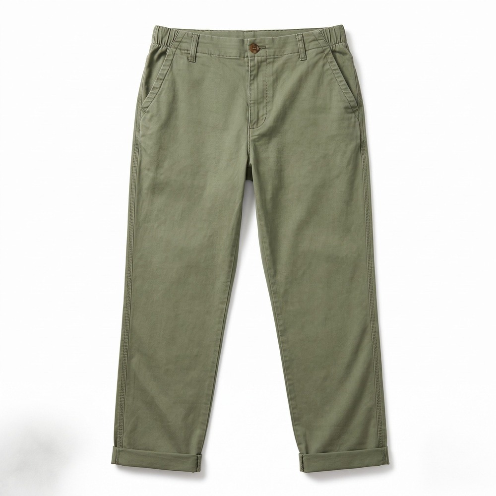 Old Navy M Olive Green Drawstring Chino Pants Womens Casual Boho Utility